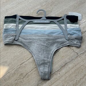 NEW 🆕 Essentials 5-piece Thongs Set 90% cotton size XL